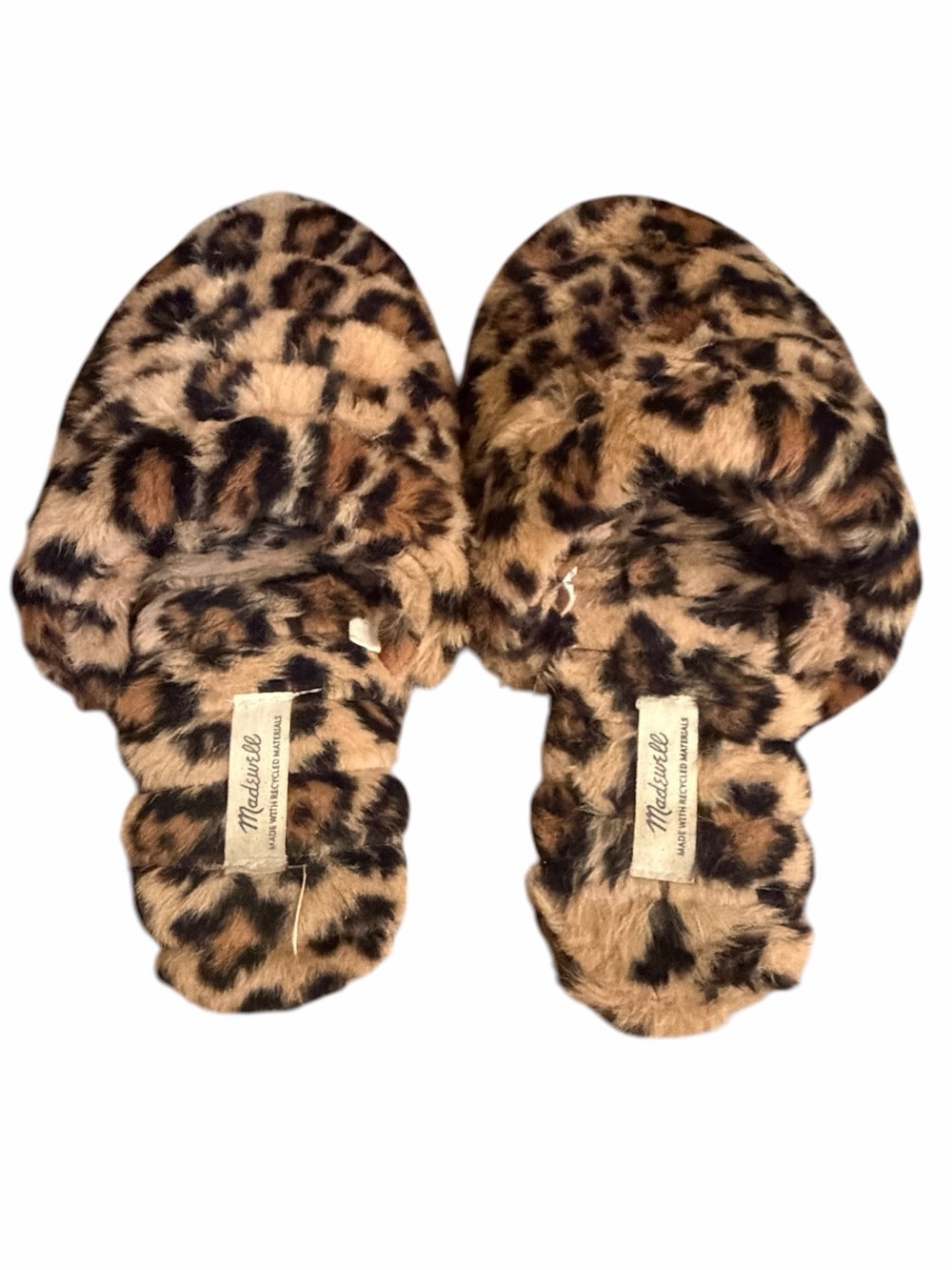 MADEWELL Leopard Faux Fur Scuff Slippers 6 - Picture 3 of 6